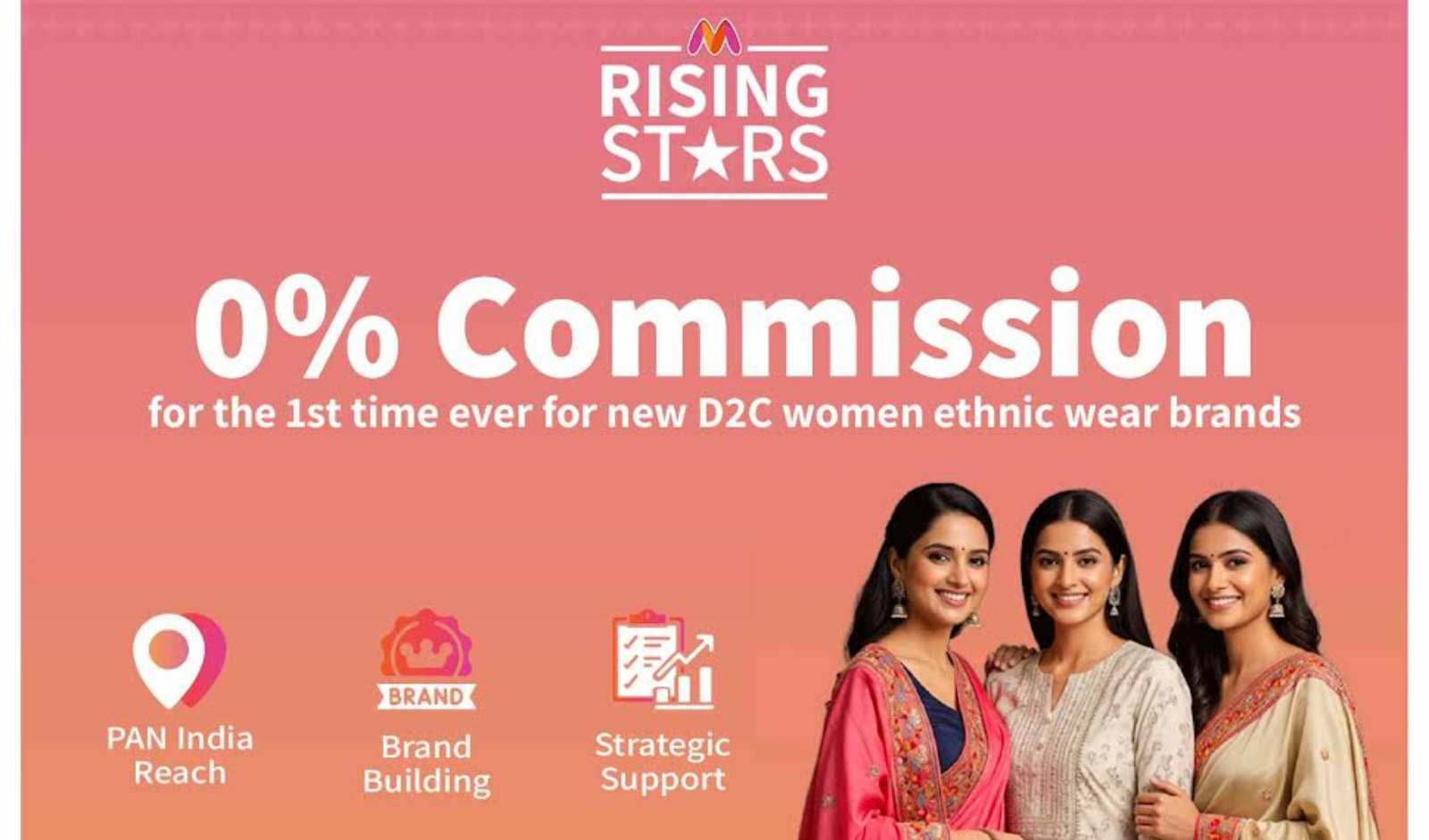 Myntra Offers Zero Commission Deal to 500 Digital-First Ethnic Wear Brands