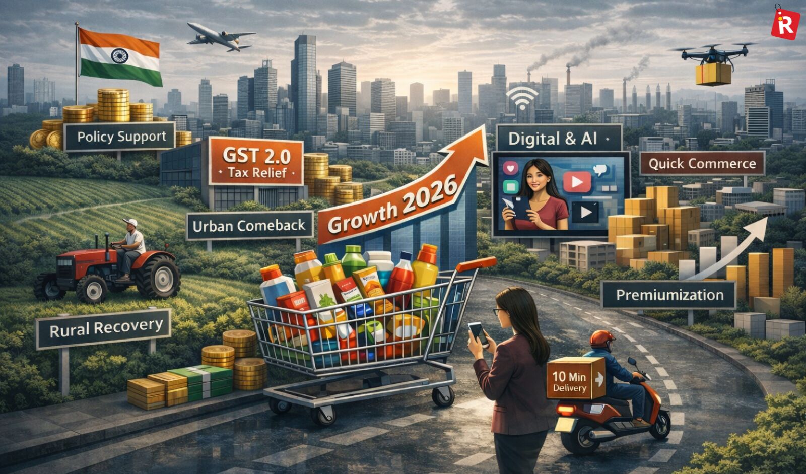 FMCG Sector Bets on High-Single-Digit Growth, Margin Recovery in 2026