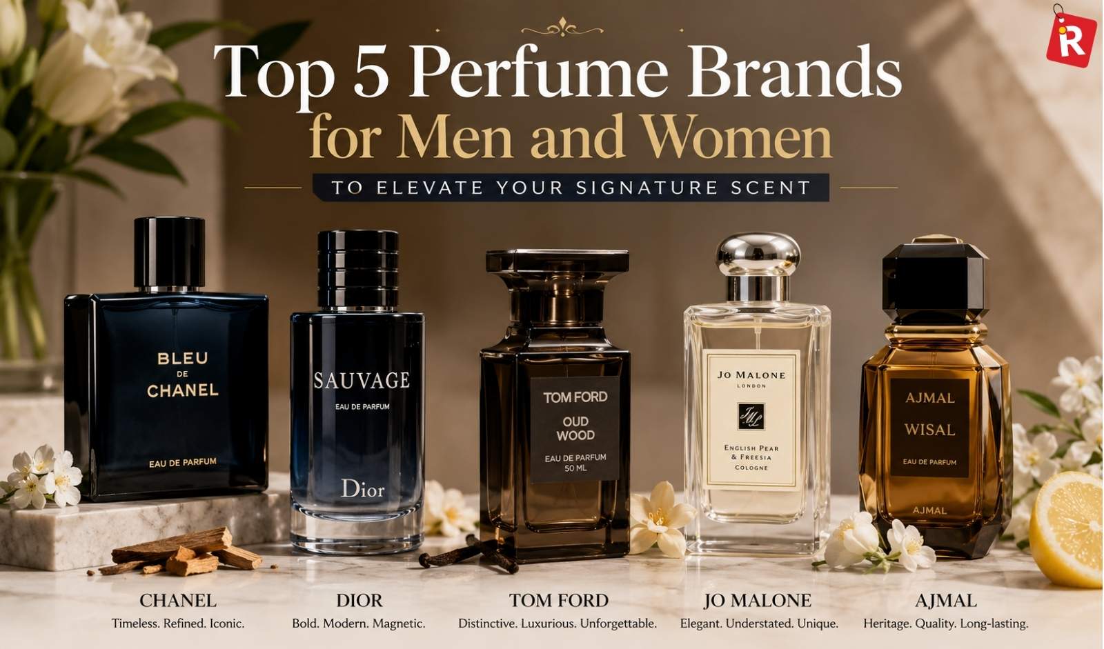 Top 5 Perfume Brands for Men and Women to Elevate Your Signature Scent