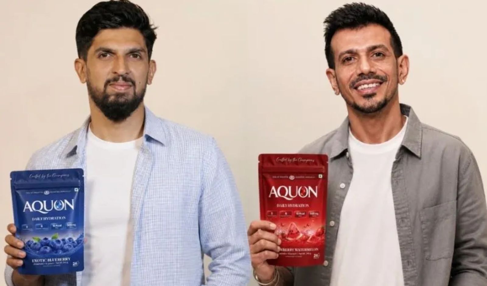 Cricketers Ishant Sharma and Yuzvendra Chahal Launch D2C Hydration Brand AQUON