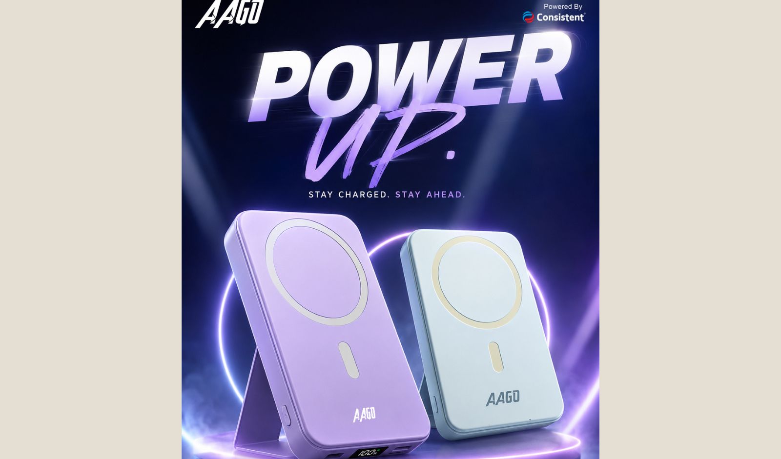 Consistent Infosystems Launches AAGO Magnetic Wireless Power Bank