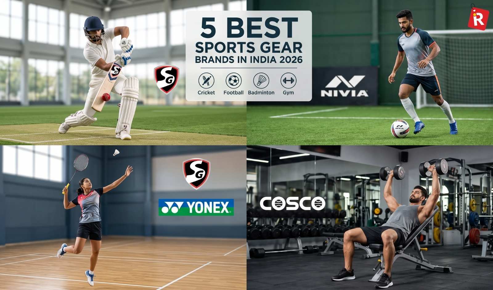 5 Best Sports Gear Brands in India 2026 for Cricket, Football, Badminton, and Gym