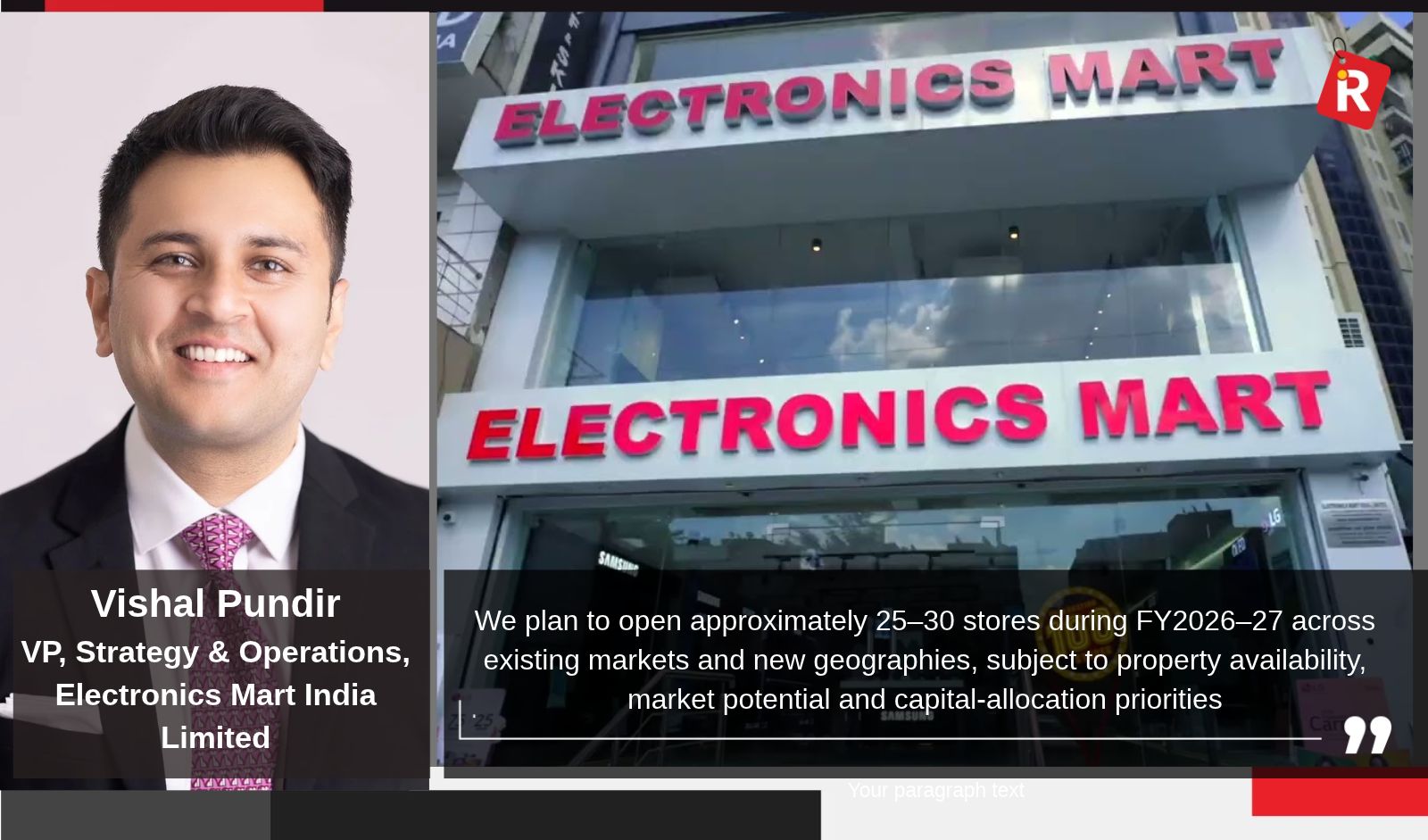 Electronics Mart India Plans 25–30 New Stores in FY27, Eyes West Bengal Entry