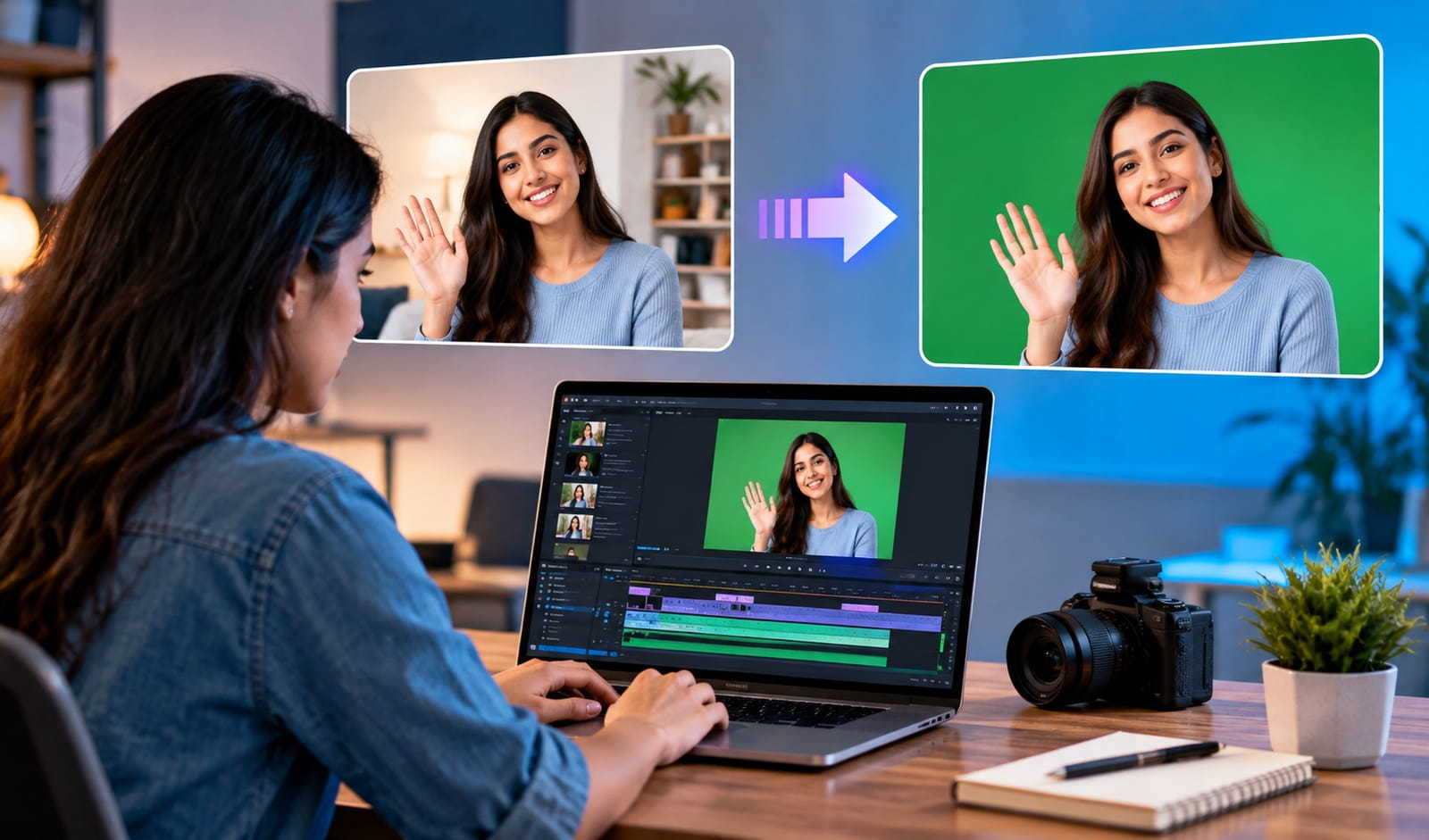 Integrating an AI Background Removal Tool for Video Editing and a Professional Workflow