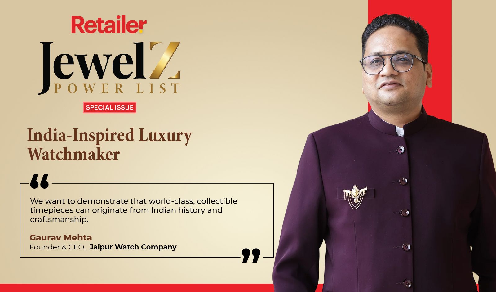 JewelZ Power List: Jaipur Watch Company Takes Indian Heritage Watchmaking Global