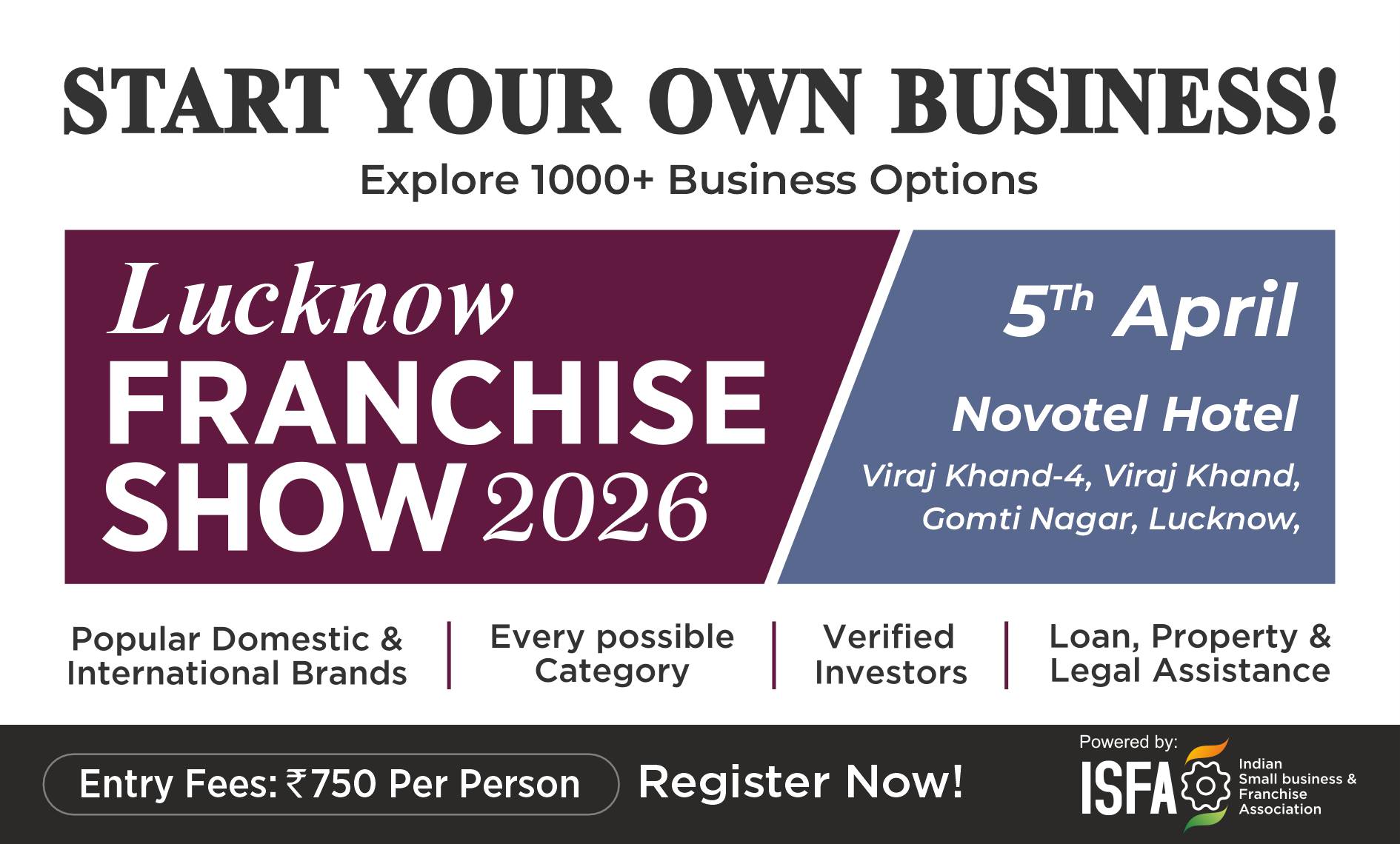 Lucknow Franchise Show 2026
