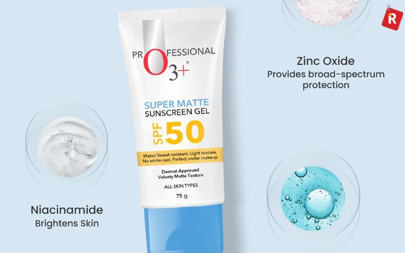 O3+ Super Matte Sunscreen Gel SPF 50