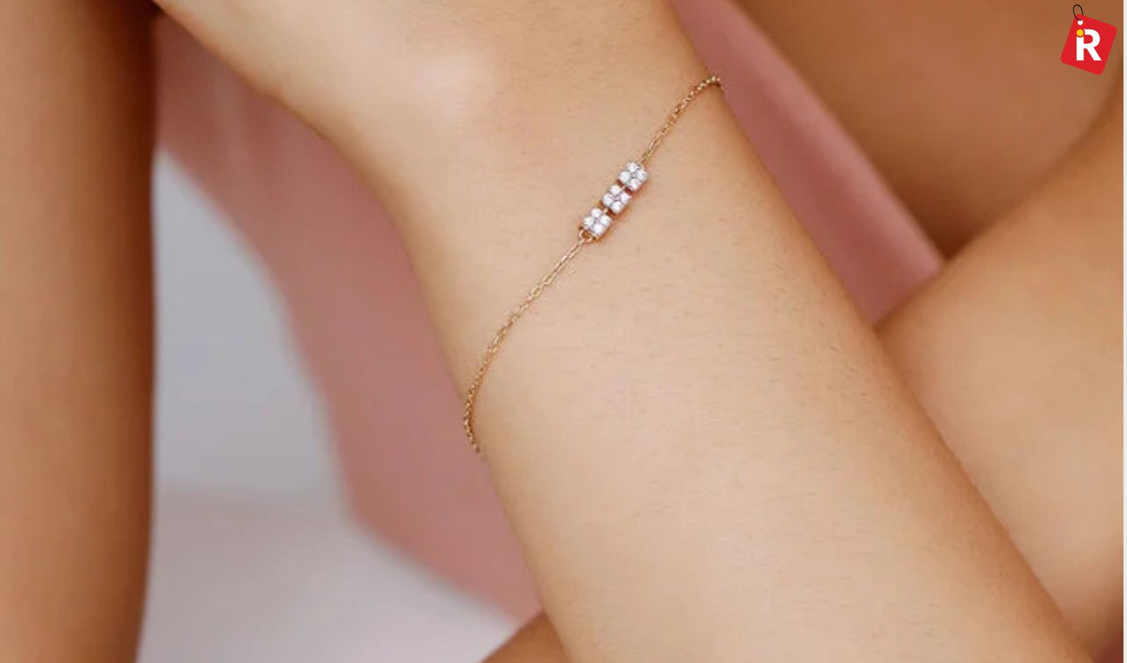 Yellow Gold Glacial Flow Diamond Bracelet by Mia By Tanishq