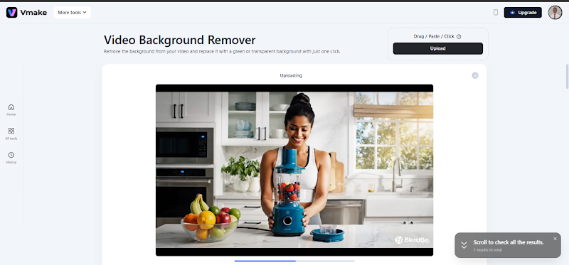 Upload the Video with the Background