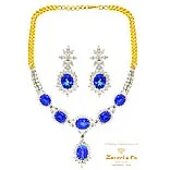 Zaveri & Co. present blue sapphire jewellery
